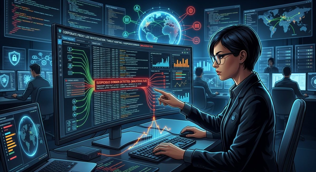 How to Investigate Suspicious Domains in Corporate Proxy Logs